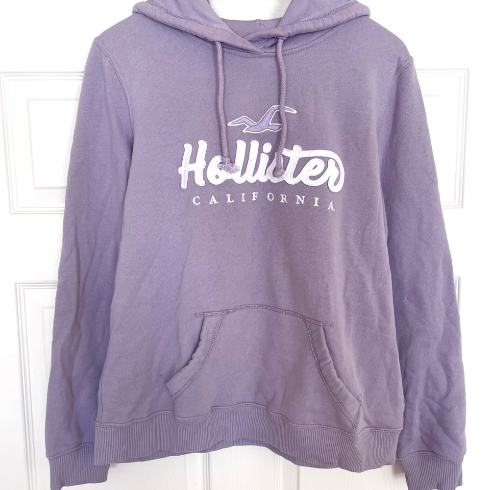 Hollister Lavender Logo Hoodie